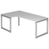 Schreibtisch RESTART | Gestell silber | 200 x 120 cm | Lichtgrau Schreibtisch RESTART | Gestell silber | 200 x 120 cm | Lichtgrau