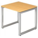 Schreibtisch RESTART | Gestell silber | 80 x 80 cm | Buche Schreibtisch RESTART | Gestell silber | 80 x 80 cm | Buche