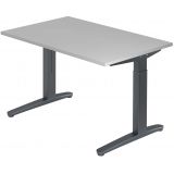 Schreibtisch SPIRIT | Gestell graphit | 120 x 80 cm | Lichtgrau Schreibtisch SPIRIT | Gestell graphit | 120 x 80 cm | Lichtgrau