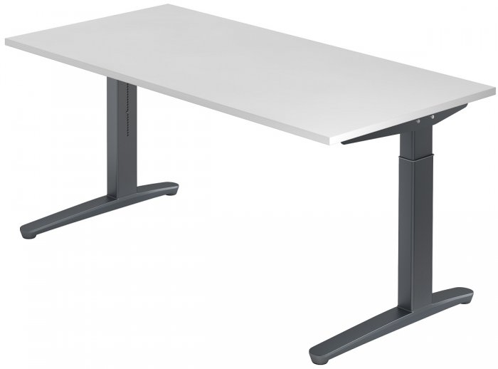 Schreibtisch SPIRIT Breite 160 cm x Tiefe 80 cm | C-Fuß ...
