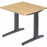 Schreibtisch SPIRIT | Gestell graphit | 80 x 80 cm | Ahorn Schreibtisch SPIRIT | Gestell graphit | 80 x 80 cm | Ahorn