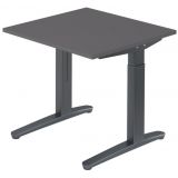Schreibtisch SPIRIT | Gestell graphit | 80 x 80 cm | Graphit Schreibtisch SPIRIT | Gestell graphit | 80 x 80 cm | Graphit