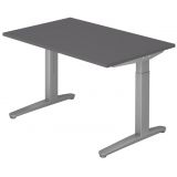 Schreibtisch SPIRIT | Gestell silber | 120 x 80 cm | Graphit Schreibtisch SPIRIT | Gestell silber | 120 x 80 cm | Graphit