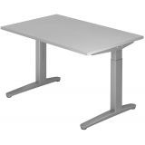 Schreibtisch SPIRIT | Gestell silber | 120 x 80 cm | Lichtgrau Schreibtisch SPIRIT | Gestell silber | 120 x 80 cm | Lichtgrau