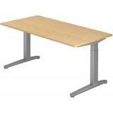 Schreibtisch SPIRIT | Gestell silber | 160 x 80 cm | Ahorn Schreibtisch SPIRIT | Gestell silber | 160 x 80 cm | Ahorn