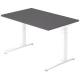 Schreibtisch SPIRIT | Gestell weiss | 120 x 80 cm | Graphit