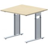 Schreibtisch STYLE | 80 x 80 cm | Ahorn hell