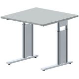 Schreibtisch STYLE | 80 x 80 cm | Hellgrau Schreibtisch STYLE | 80 x 80 cm | Hellgrau