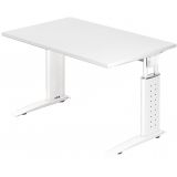 Schreibtisch UNITY | Gestell wei� | 120 x 80 cm | Wei� classic