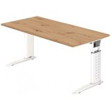 Schreibtisch UNITY | Gestell weiß | 160 x 80 cm | Eiche Rustikal Schreibtisch UNITY | Gestell weiß | 160 x 80 cm | Eiche Rustikal