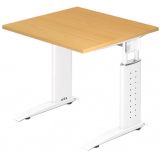 Schreibtisch UNITY | Gestell weiß | 80 x 80 cm | Buche Schreibtisch UNITY | Gestell weiß | 80 x 80 cm | Buche