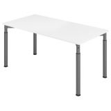 Schreibtisch YAKIRA | Gestell graphit | 160 x 80 cm | Weiß classic Schreibtisch YAKIRA | Gestell graphit | 160 x 80 cm | Weiß classic