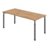 Schreibtisch YAKIRA | Gestell graphit | 180 x 80 cm | Eiche Rustikal