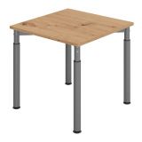 Schreibtisch YAKIRA | Gestell graphit | 80 x 80 cm | Eiche Rustikal Schreibtisch YAKIRA | Gestell graphit | 80 x 80 cm | Eiche Rustikal