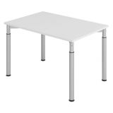 Schreibtisch YAKIRA | Gestell silber | 120 x 80 cm | Lichtgrau Schreibtisch YAKIRA | Gestell silber | 120 x 80 cm | Lichtgrau