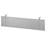Sichtblende @classic f�r Schreibtischbreite 160 cm | silber