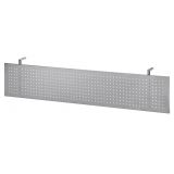 Sichtblende @classic f�r Schreibtischbreite 180 + 200 cm | silber