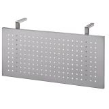 Sichtblende @classic f�r Schreibtischbreite 80 cm | silber