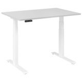 Sitz-Steh-Schreibtisch BUSINESS white | elektrisch h�henverstellbar | B120 x T80 cm | Lichtgrau