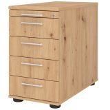 Standcontainer COMFORT | mit 4 Schüben + Utensilienauszug | Eiche Rustikal Standcontainer COMFORT | mit 4 Schüben + Utensilienauszug | Eiche Rustikal