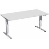 Steh-Sitz-Schreibtisch STYLE Pro | elektrisch h�henverstellbar | B160 x T80 cm | Hellgrau