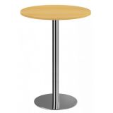 Stehtisch Rundtisch @classic | � 80 cm | Gestell chrom | Platte Buche