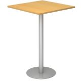 Stehtisch @classic | 80 x 80 cm | Gestell silber | Platte Buche Stehtisch @classic | 80 x 80 cm | Gestell silber | Platte Buche