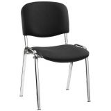 Besucherstuhl Stapelstuhl VISIT | Stoffbezug Black