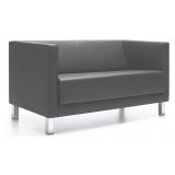 Wartecouch CALGARY | 4-Fuß oder Kufengestell | Kunstleder/Echtleder anthrazit Wartecouch CALGARY | 4-Fuß oder Kufengestell | Kunstleder/Echtleder anthrazit