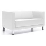 Wartecouch CALGARY | 4-Fu� oder Kufengestell | Kunstleder/Echtleder wei�