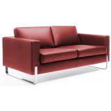 Wartecouch EXEC | 4-Fuß oder Kufengestell | Kunstleder/Echtleder dunkelrot Wartecouch EXEC | 4-Fuß oder Kufengestell | Kunstleder/Echtleder dunkelrot