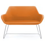 Wartesofa CLUB | Kufengestell | Kunstleder/Echtleder mandarin Wartesofa CLUB | Kufengestell | Kunstleder/Echtleder mandarin